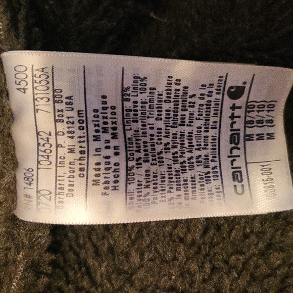 Carhartt Black Weathered Wildwood Jacket Size Medium - Picture 9 of 13